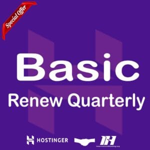 Renew hostinger Quarterly