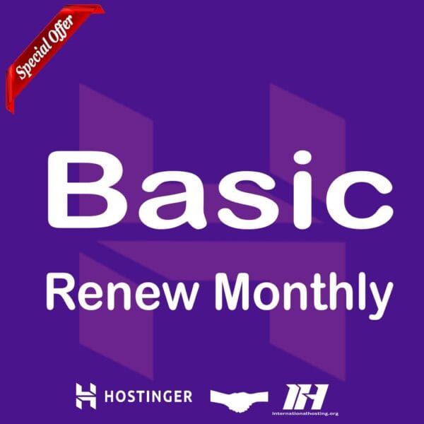 Renew hostinger monthly